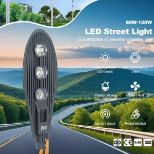 Anticorrosion New Design IP65 AC 100W LED Street Light Waterproof Road Lighting