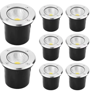 Antiglare Rgb Outdoor Lawn Landscape Dmx512 3w Cob Led Underground Lights Led Inground Light Outdoor Ip67 Waterproof 110 v 258v