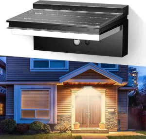 Apliques De Exteriores Solares Wall Lamp Wall Lantern Solar Lights PIR Motion Sensor IP65 Impermeable for Outdoor Garden Yard