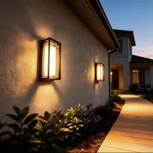 App Controlled LED Outdoor Wall Light 14 Inch 22W IP65 ETL CETL 100-277V Exterior Aluminum Wall Lamp
