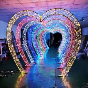 Arc Tunnel Led Motif Light Archway Decoration 3D Sculpture Street Tunnel Gallery Motif Lights