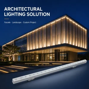 Architectural Facade Lighting Design Solution Custom Outdoor LED Linear Wall Washer Light for Building Project