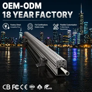 Architectural LED Wall Washer Light IP66 Waterproof RGB Aluminum Construction for Building Lighting