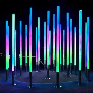 Artnet DMX Control Color Changing LED Linear Bar SMD5050 RGB Full Color DMX Pixel LED Tube