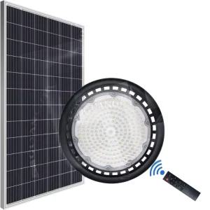 B012 Series 100W 200W 300W 400W 600W Rounded Dull Blunt Edge UFO Black Gray Remote Control SMD 3030 LED Solar Indoor Garden Light