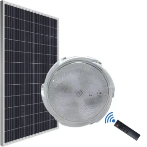 B01CSeries 50W 100-300W Round Cake/Flatbread/Pie Shape Thin Short White Plastic PC ABS Ceiling LED Indoor Solar Light for Garden