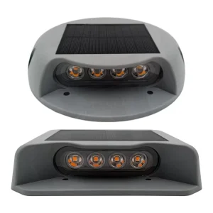 B07Series 10W 4 Eyes Flat Round Square Grey Landmine Crab Head Shape Ground Floor Lamp ABS Ground Lamp Solar LED Garden Light