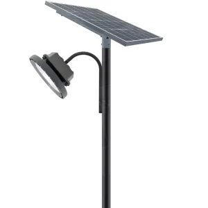 B31Series UFO Round Black High Mast 1000W Floodlight Stadium Garden Outdoor Flood LED Streetlight All in Two Solar Street Light