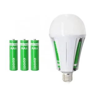 B3925 25W Double Battery LED Emergency Bulb AC85-265V Rechargeable Plastic Emergency Light Portable Camping Light Battery