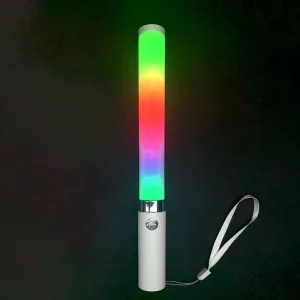 B750B Modern Custom RGB LED Flashing Light Stick Wireless Iridescent Milky White Tube Dry Battery for Party Decor