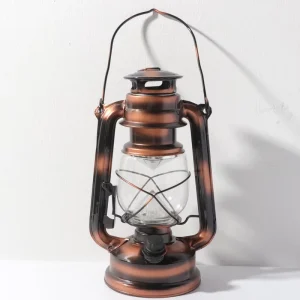 Battery Powered Christmas Decorative Lamp Vintage Lantern Design Dimmable LED Camping Light