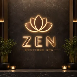 Bespoke Edge Lit Solid Acrylic LED Signs Luminous Branding Letters for Creative Design Studio and Architect Office Wall Decor