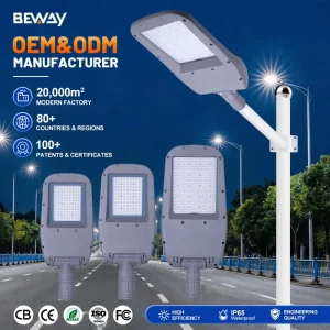 Best-Selling Sports Field Lamps AC Power Supply 80W 120W 180W Light Gray LED Street Light
