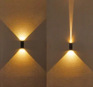 Bidirectional Luminescence Outdoor Aluminum Mini Wall Lamp for Garden Outdoor Villa Project Ostium LED Wall Outdoor Lighting