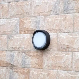 Black 3000K Outdoor LED Wall Light, Warm White Garden Lighting for Villa Projects