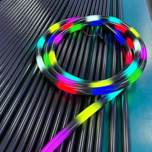 Black 360 Neon Flex D22 RGB Neon Tube 360 Degree Addressable RGB 360 LED