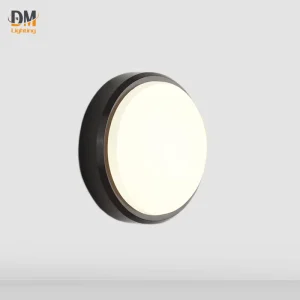 Black 6W Round Cob Outdoor LED Wall Lamp for Home Hotel