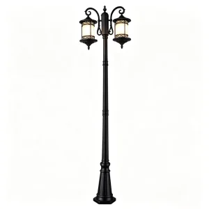 Black Classic Garden Lights Outdoor Waterproof LED Garden Path Light for Home Garden Landscaping Decoration Lighting
