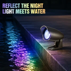 Black Flood Light 70mm Reflectores Ground Spike Spot Lights IP66 Waterproof Led Landscape Stake Outdoor Garden Lawn Pathway