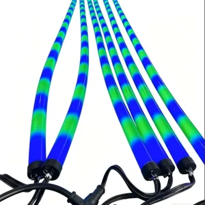 Black LED Neon Flex Tube 360 View Degree Round Shape Neon Strip Light