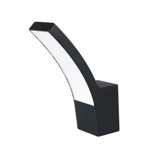 Black Modern Design Moon Fence Light IP65 Led Outdoor Light Wall Lamp for Garden Park 12W