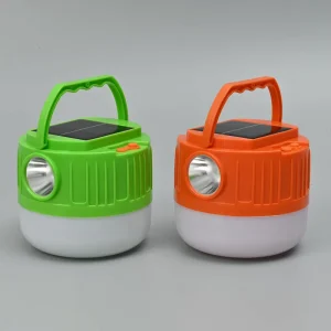 Blue Orange Green LED Camping Lantern with Handle