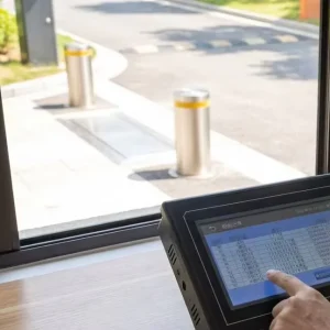 Bollard Control Panel with Touch Screen and Access Logs for Residential and Commercial Use
