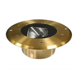 Brass LED Inground Light IP67 Asymmetrical Recessed Ground Light with Anti-Slip Glass for Facade Pathway Lighting