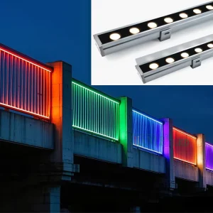 Bridge LED Wall Washer Bar Light WiFi Zigbee DMX512 RF Wireless Remote Control APP Control IP68 YY-XQ4033