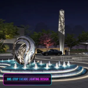 Building Exterior Facade Light Custom Architectural External Lighting Fixture LED Outdoor Lighting for Landscape Park