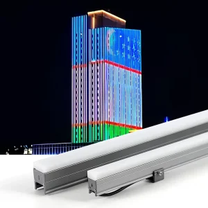 Building Facade Exterior LED Construction Linear Lighting Outdoor Outline IP65 Waterproof DMX RGBW Pixel Strip Light