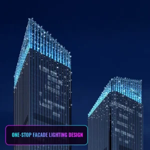 Building Facade LED Decorative Lighting Fashion Style Customizable Facade Lighting Solution for Outdoors