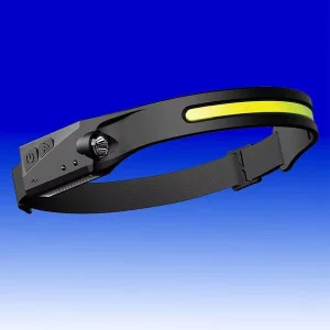 Built-in Battery USB Rechargeable LED Multifunctional Head Torch Flashlight for Camping, Fishing and Search