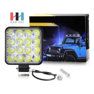 C0017 Aluminum Ip67 Outdoor Led Working Light Tractor square Car off Road Vehicle Auto Led Work Lights Flood Lamp 12v 24v
