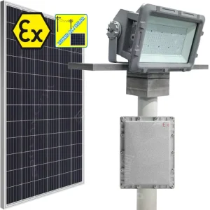 C01P Series Hybrid Power AC DC PV LED Square Explosion-proof Floodlight Outdoor 1000W Stadium RGB Solar Flood Light