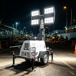CE Certified Tower Light with Generator Electric Light Tower Led Upgrade Tower Crane Flood Light
