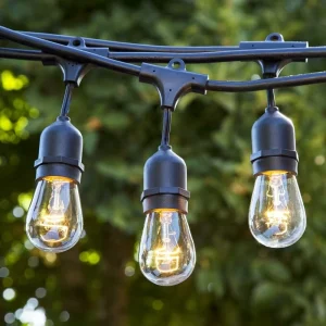 CE ROHS Certificated Festoon Light S14 Bulbs Included E27 LED Garden String Light for Garden Yard Patio