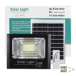 CE ROHS LED Solar Flood Light 300W Outdoor Waterproof Daylight Remote Control ABS Plastic for Road