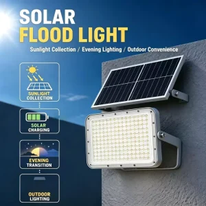 CE RoHS Certificate Solar 200W IP67 Waterproof Aluminum LED Floodlight 3-Year Warranty Dimmable for Workshop Outdoor Balcony