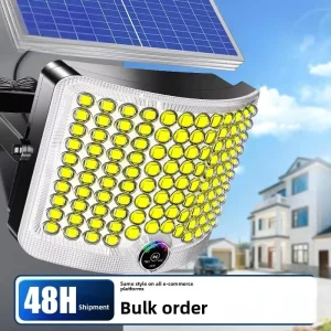 CE RoHS Certified IP65 Solar-powered LED Flood Light with Remote Control 100W-300W for Outdoor Garden Use