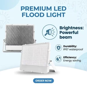 CE RoHS IP67 Aluminum LED Flood Light 30-200W 3000-6500K SMD2835 90 Beam Angle 2-Year Warranty Lighting