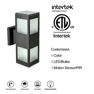 CE Rohs Frost Glass IP54 Waterproof Outdoor Garden Wall Mount Lamp Fixture Aluminum Modern Wall Sconce Lighting for Porch