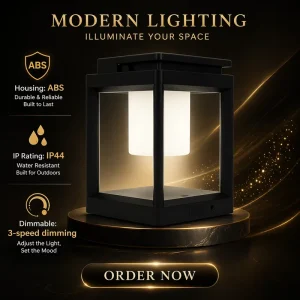 CP025 Solar Camping LED Light Water Resistant Portable Button Control Battery Included Garden Light