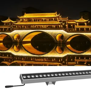 CWLF6035 Custom RGB/RGBW Outdoor 48W Waterproof Aluminum Profile LED Wall Washer Light for Bridges
