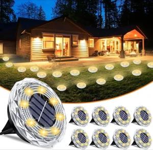 CXS Solar In Ground IP65 Waterproof ROHS Certified LED Garden Lights European Style Warm Cool White Decorative Landscape Lights
