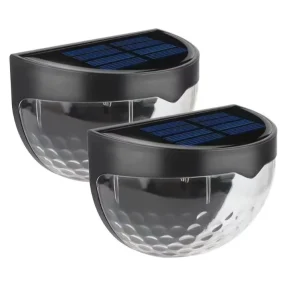 CXS Solar LED Fence 6 LED Semicircular Step Stair Garden Balcony Wall Courtyard Perimeter Decorative Warm ROHS Certified