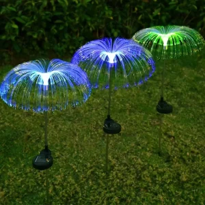 CXS Solar LED Garden Light String Jellyfish Shape Colorful IP44 Waterproof Outdoor Decorative Landscape Light