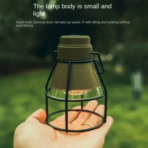 Camping Lamp Portable Outdoor Emergency Tent Lantern LED Retro Camp Light Indoor Ambient Lighting Press Type Control