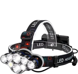 Camping Waterproof Red LED Safety Headlamp