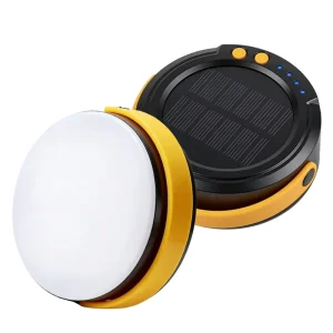 Carbon Fiber Solar Camping Light Portable Tent Lamp Emergency Warning Work Light